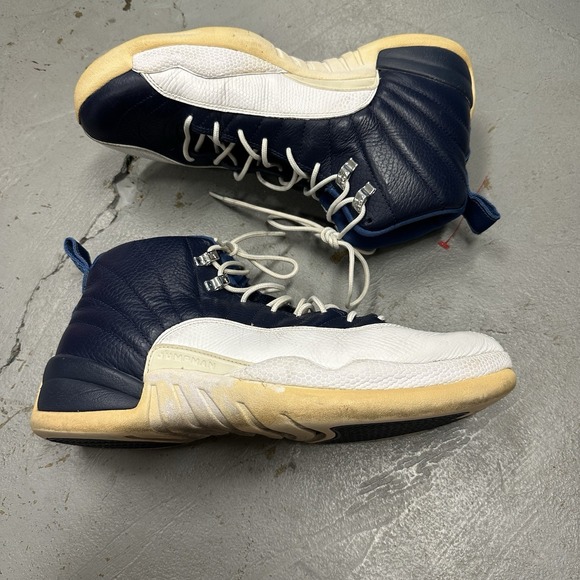 RARE🔥 Nike Air Jordan XII 12 Retro Obsidian Shoes Sz 10.5 130690-410 2012 VNTG